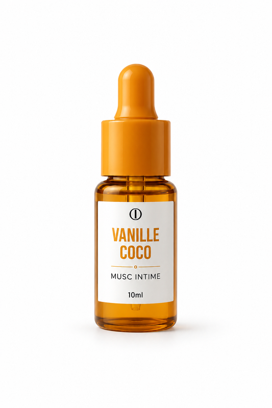 Musc intime Liquide:  Vanille-Coco ou Barbe à Papa